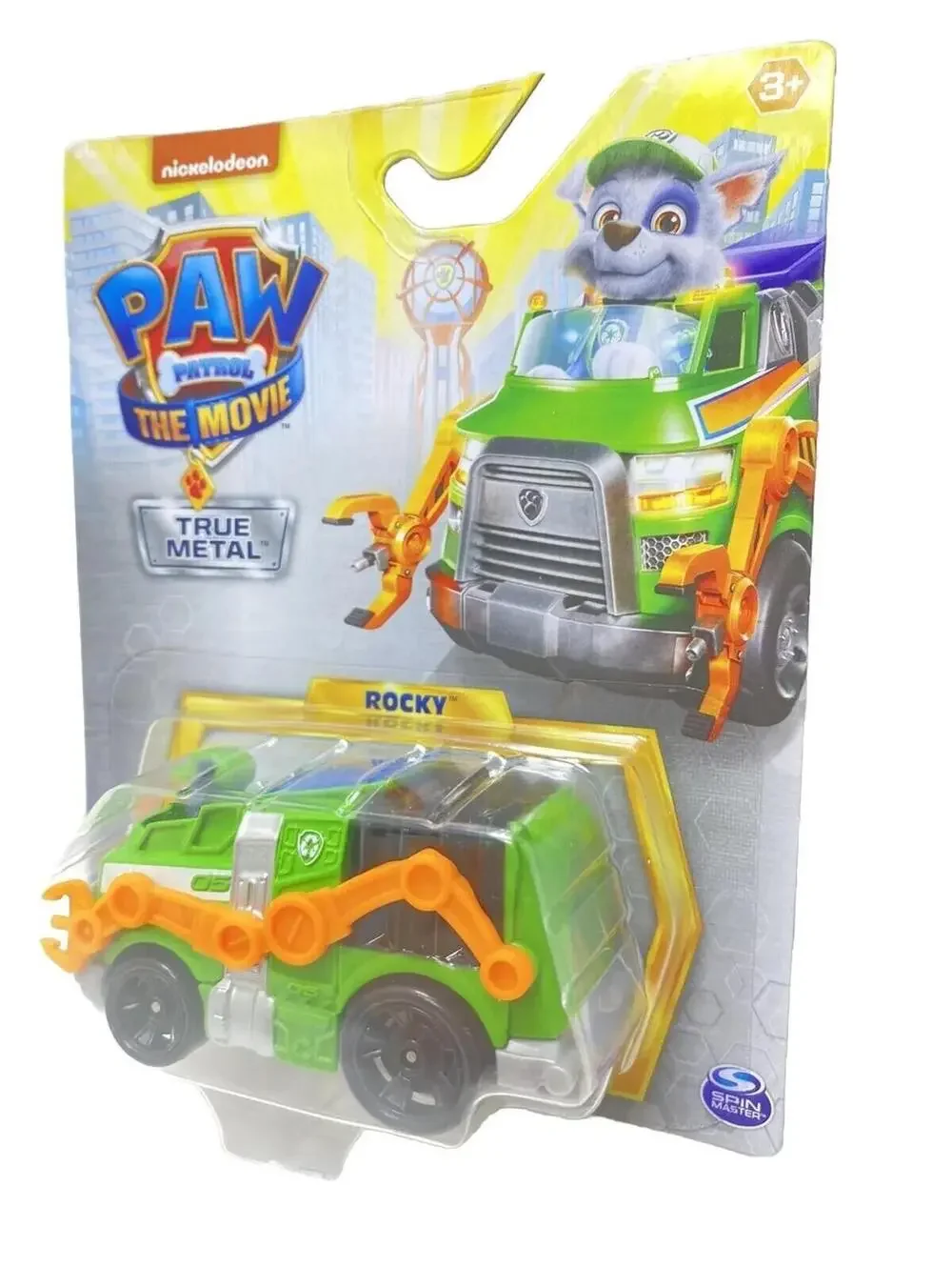 PAW PATROL The Movie True Metal ROCKY Toy Car for Kids, Brand New!